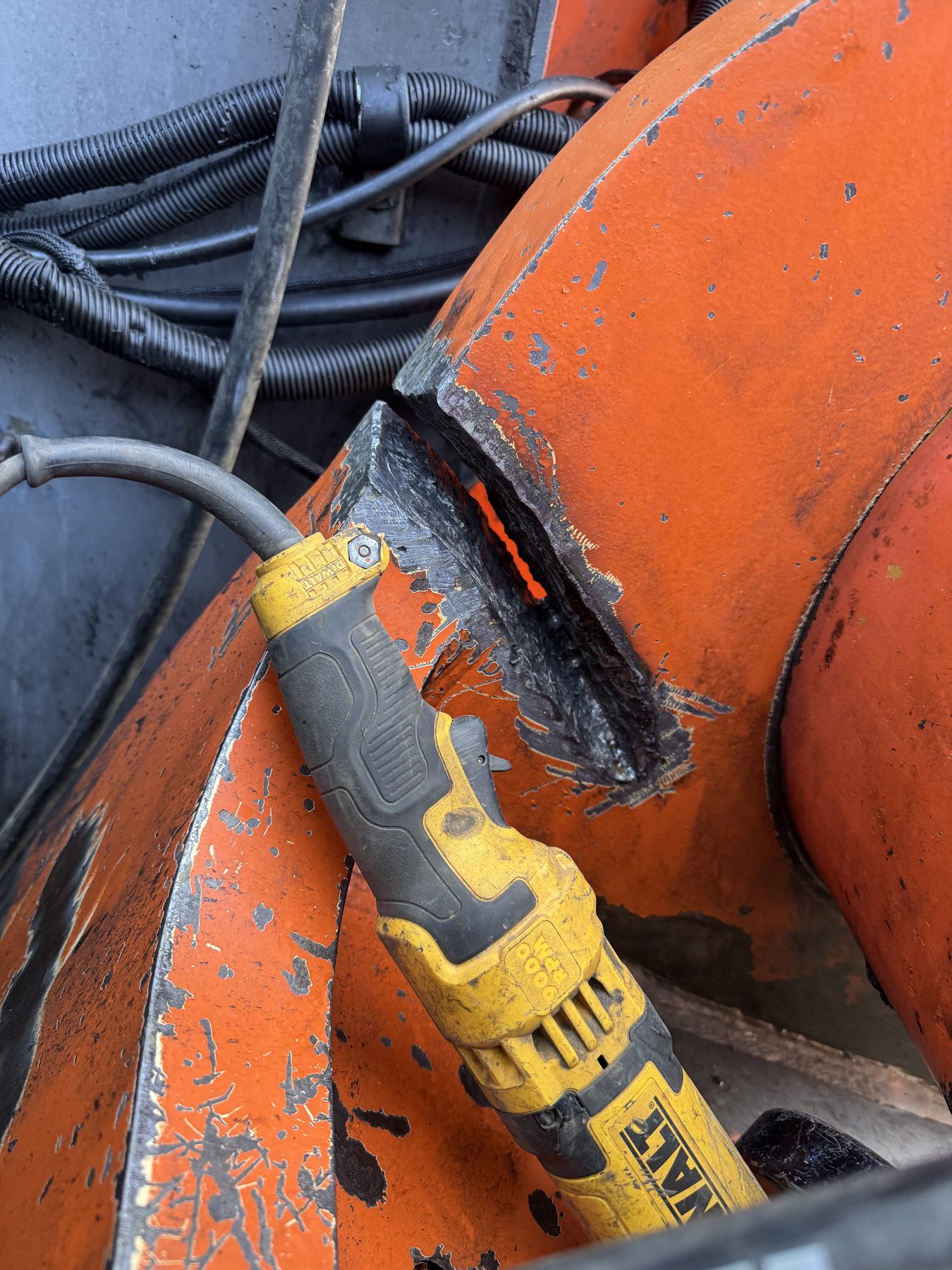 Weld repair preparation