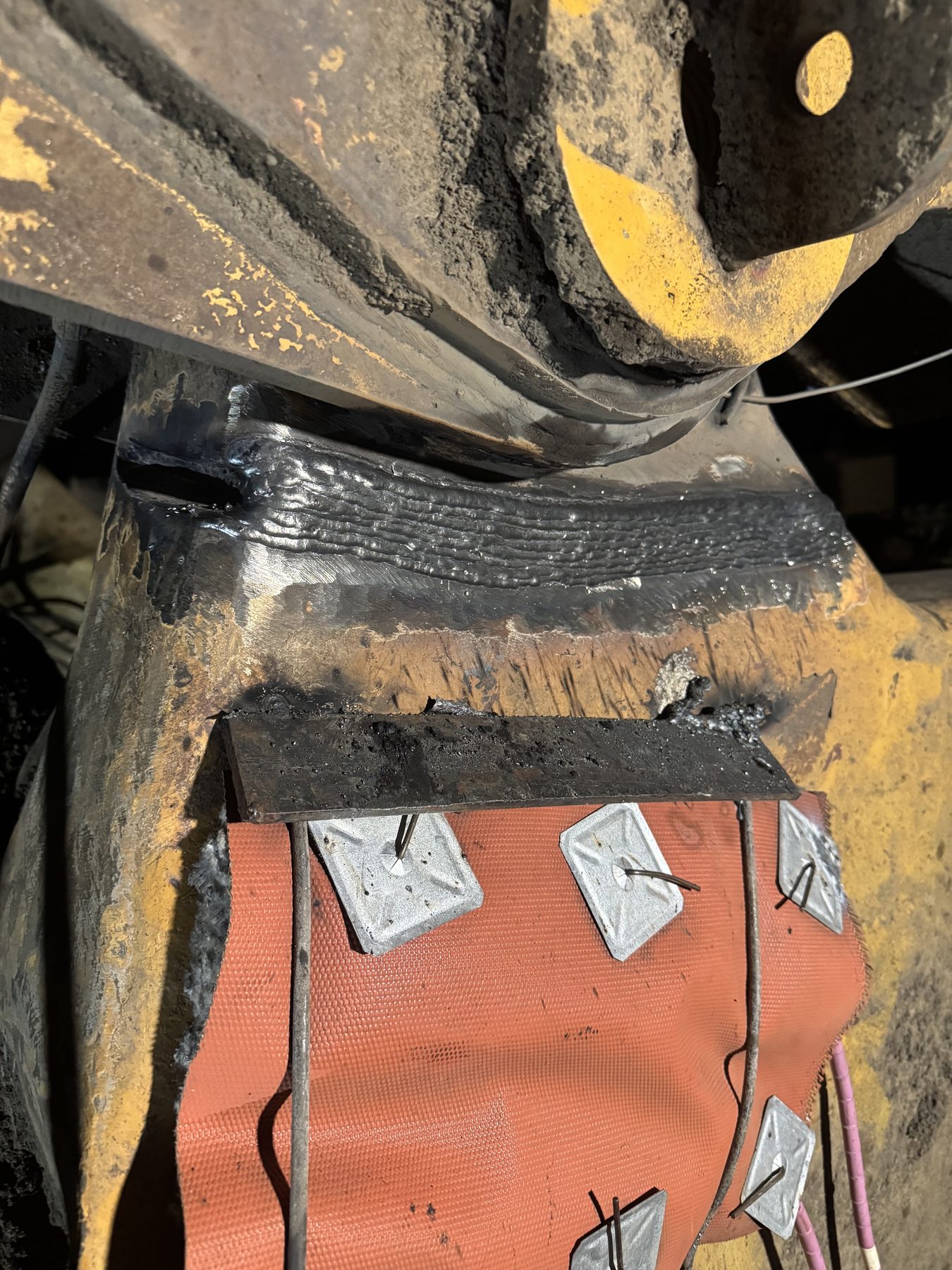 Heavy equipment multi-pass weld repair